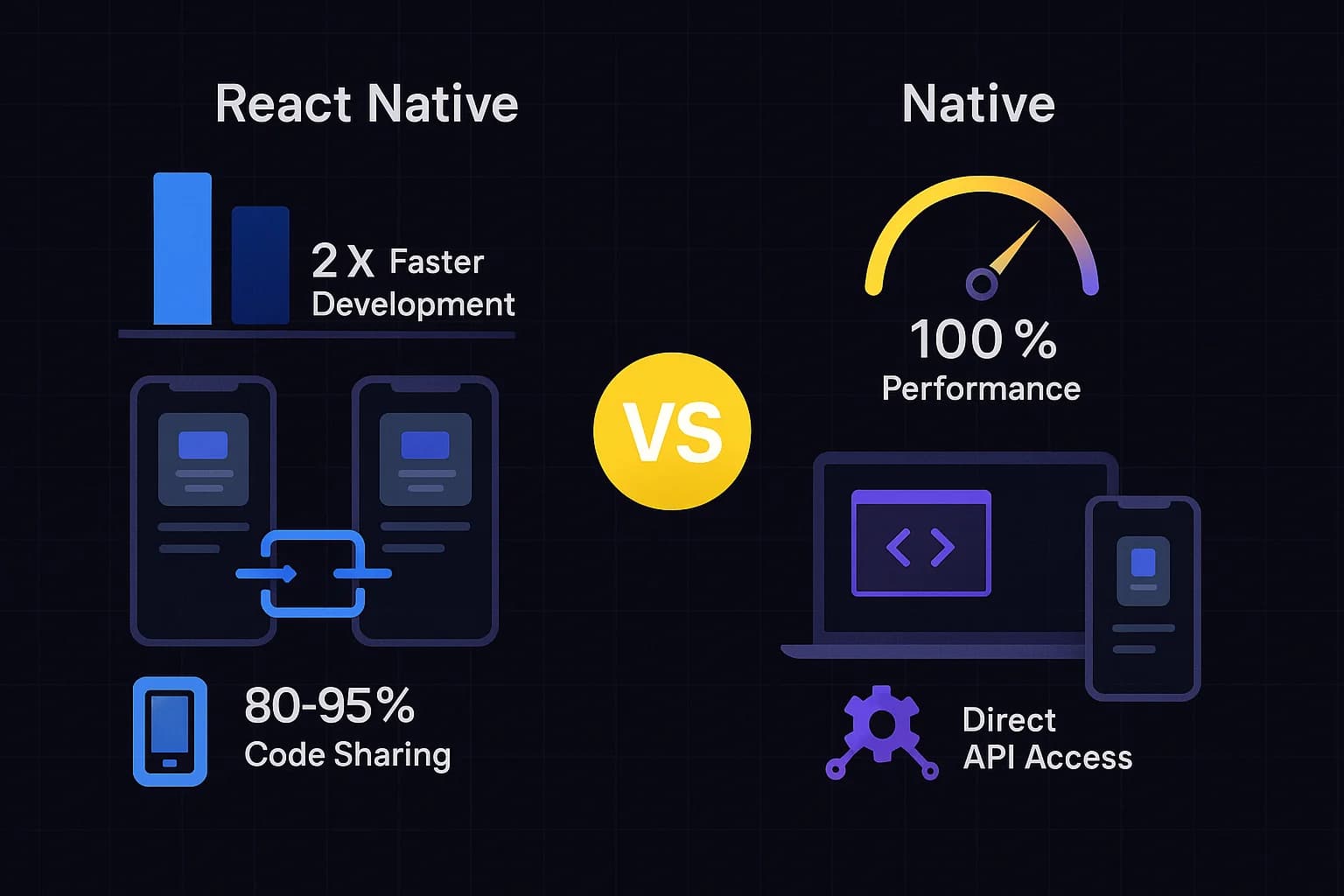 React Native vs Natif : Guide complet 2025